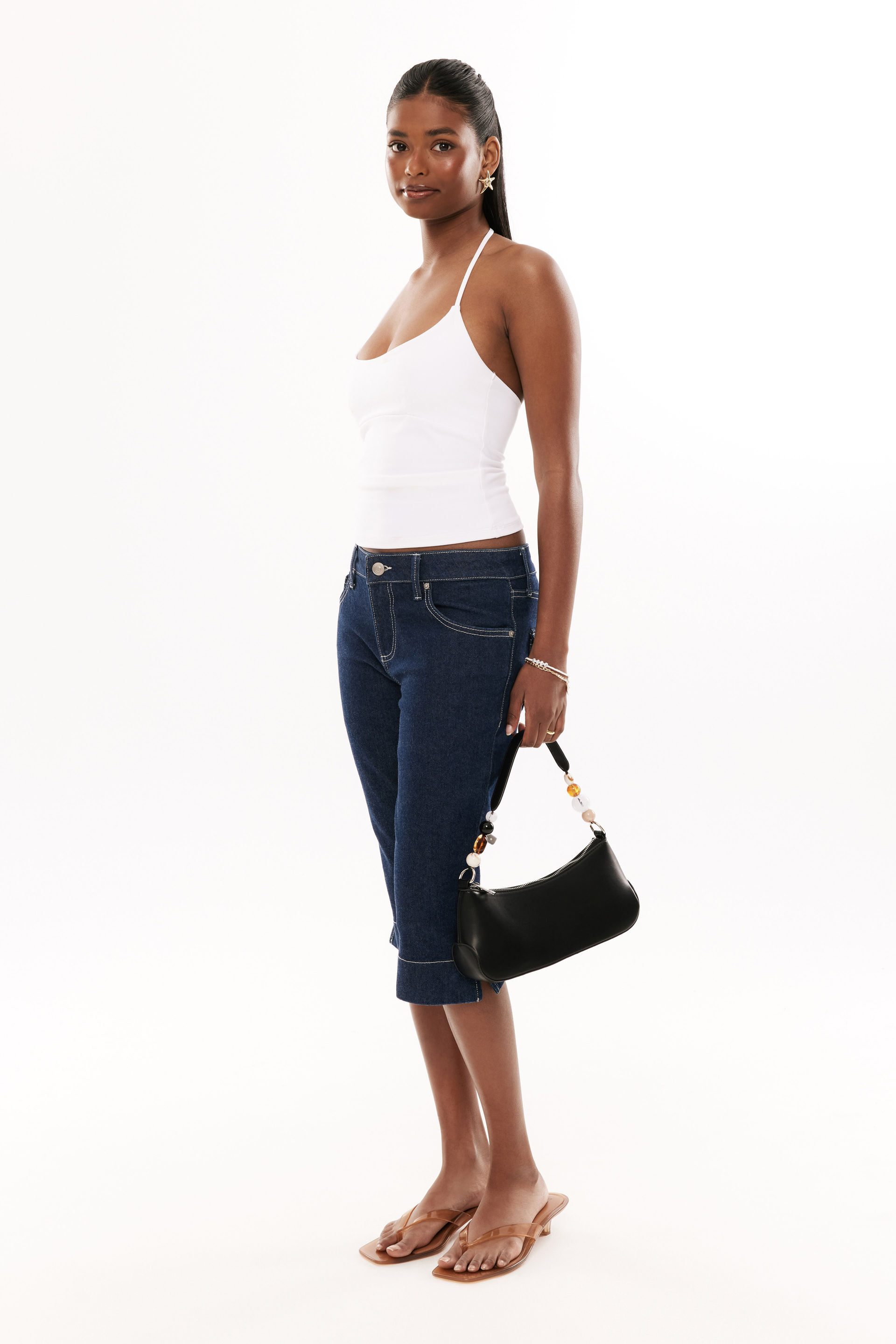 Low Rise Capri Jean downtown indigo 3 Low Rise Capri Jean downtown indigo