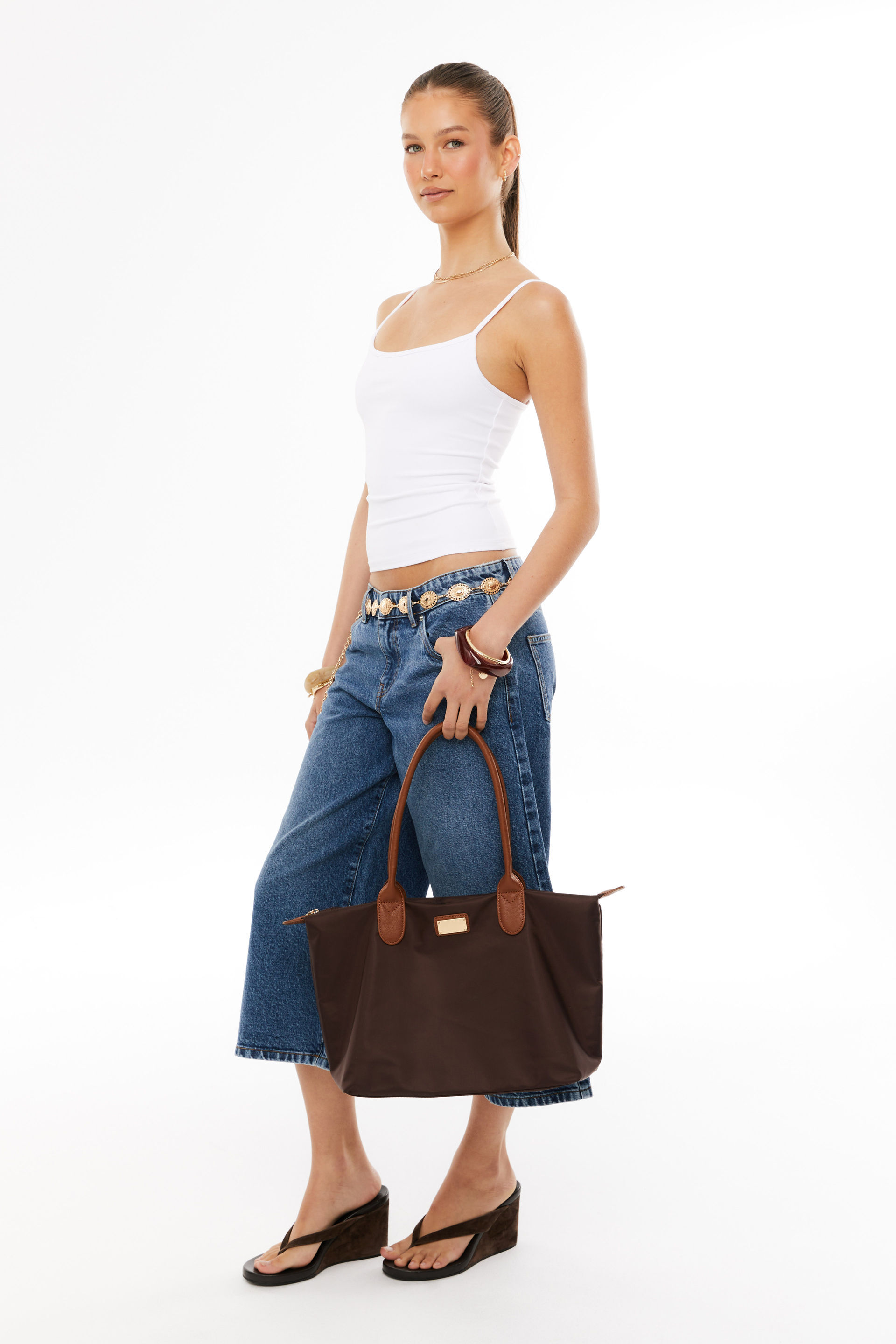 Low Rise Culotte Jean college blue