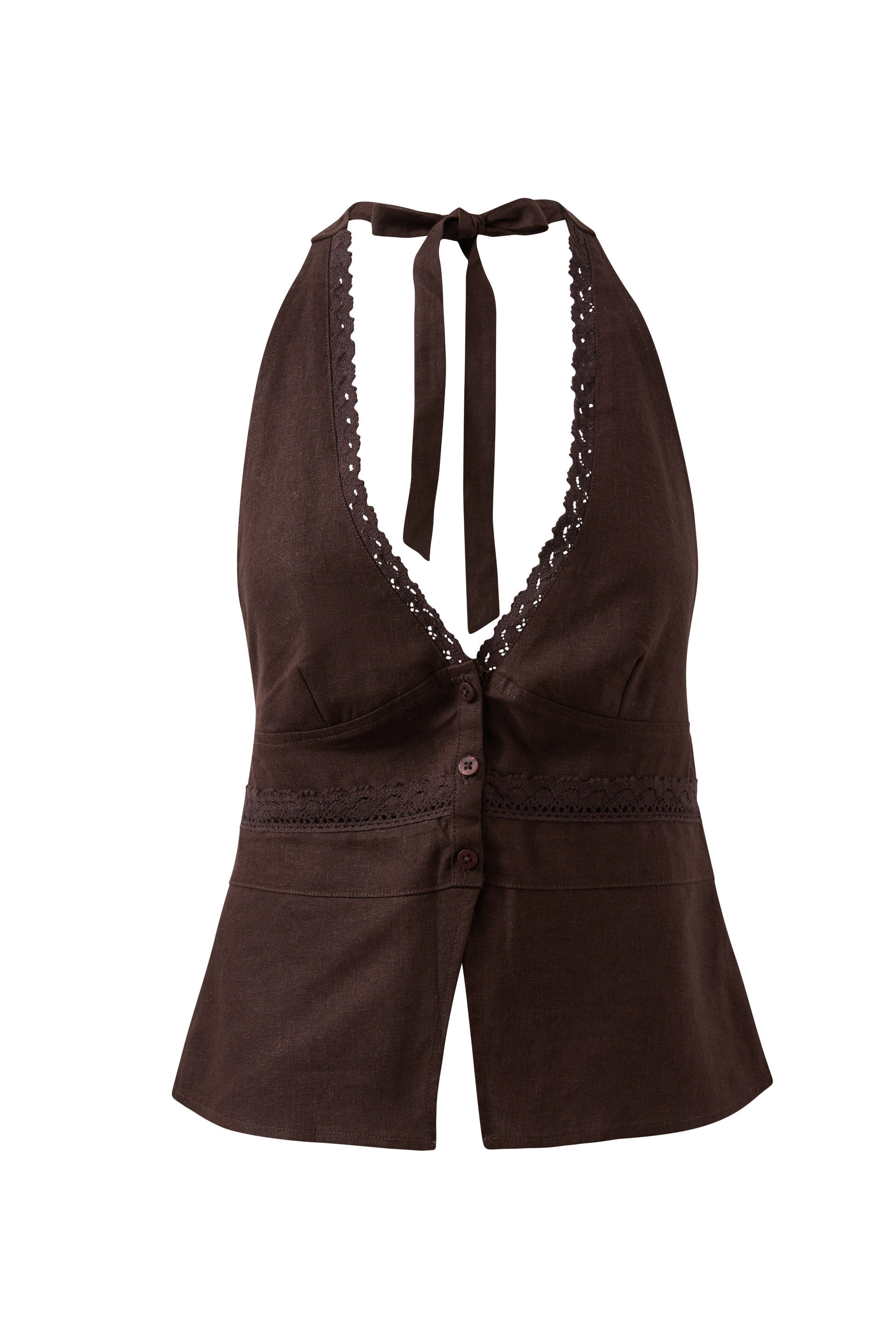 Charly Halter Top brown bean 6 Charly Halter Top brown bean