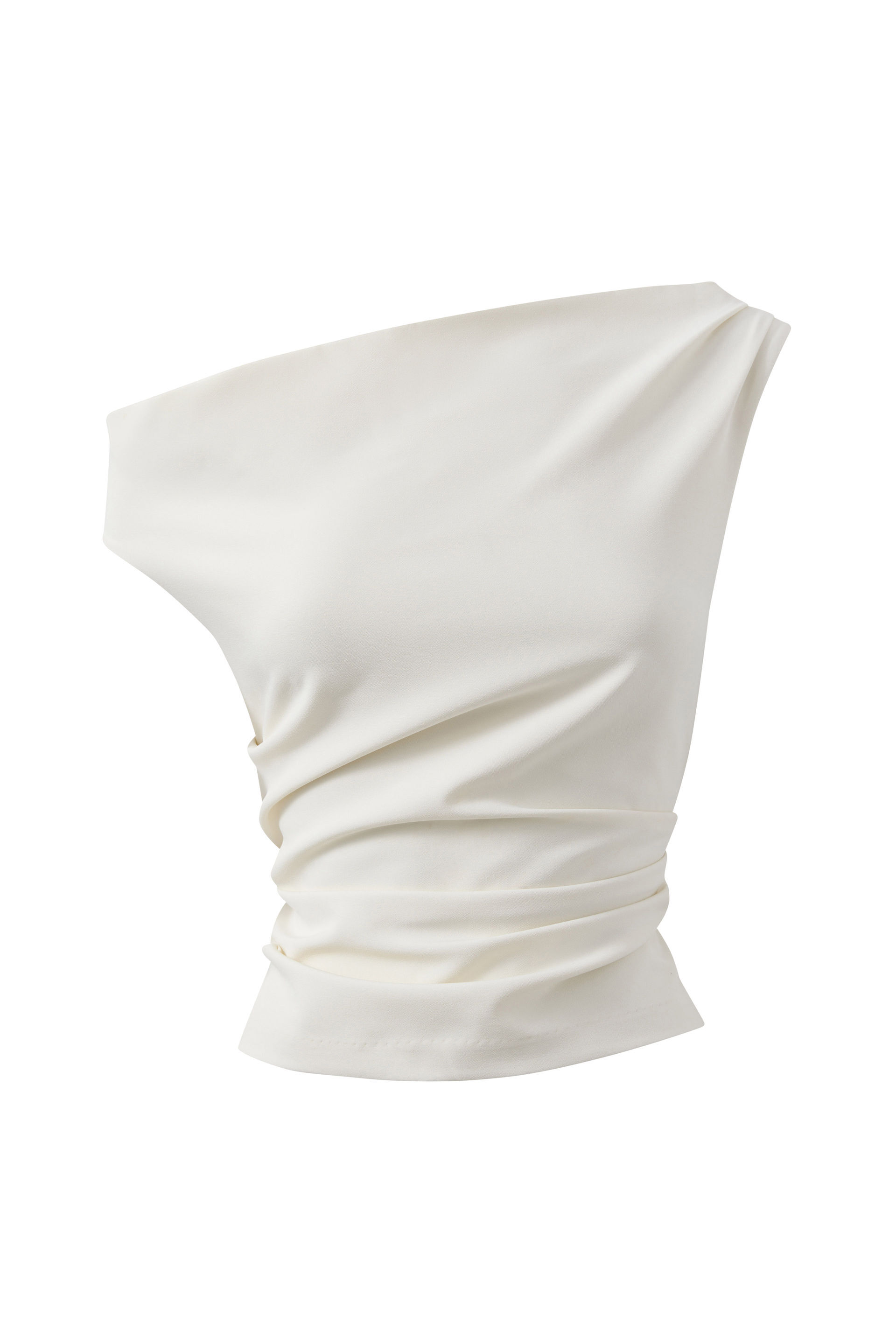 Bowie Off Shoulder Tailored Top creamy white