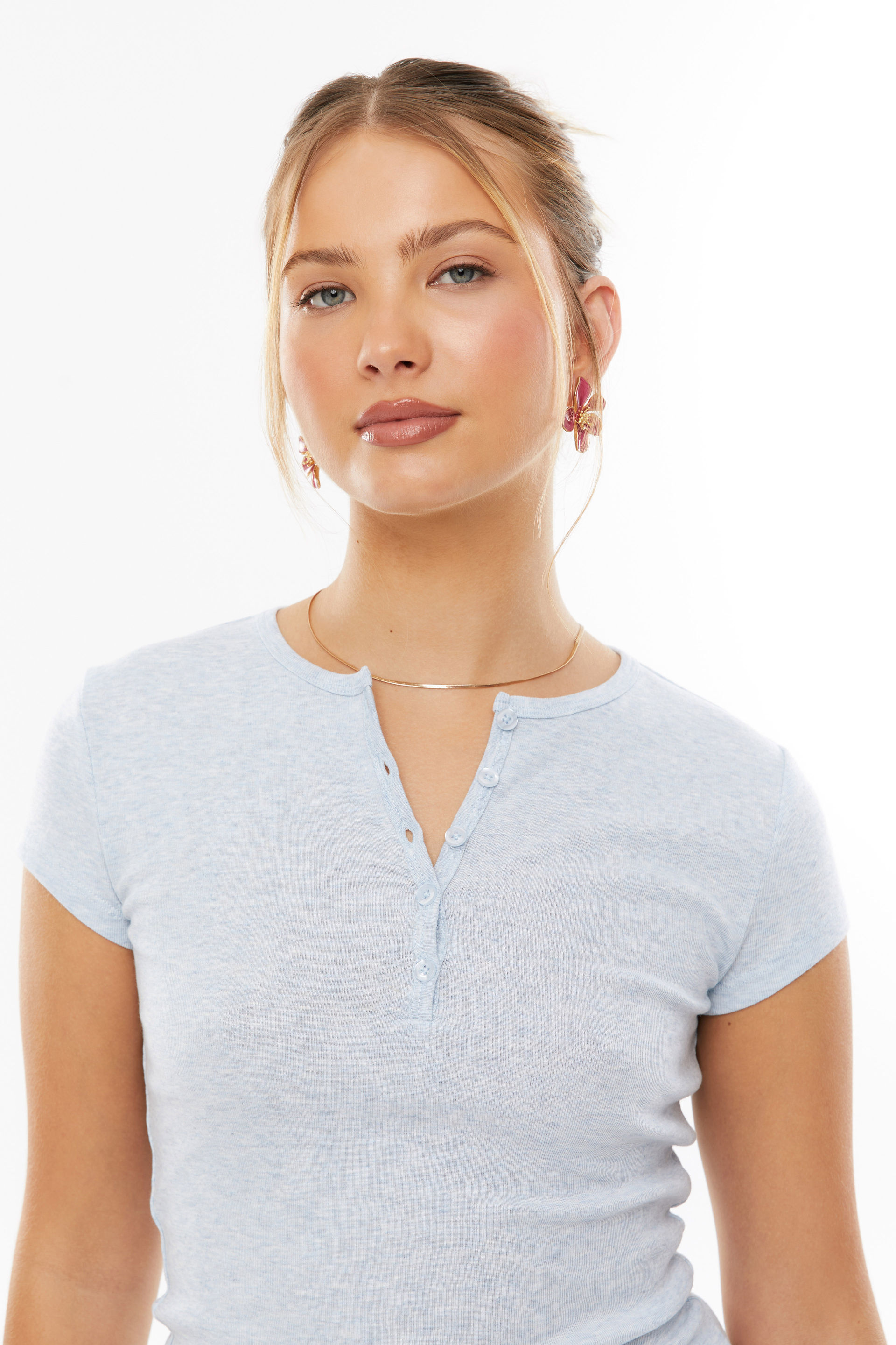 Alexis Henley Tee pale blue marle 4 Alexis Henley Tee pale blue marle