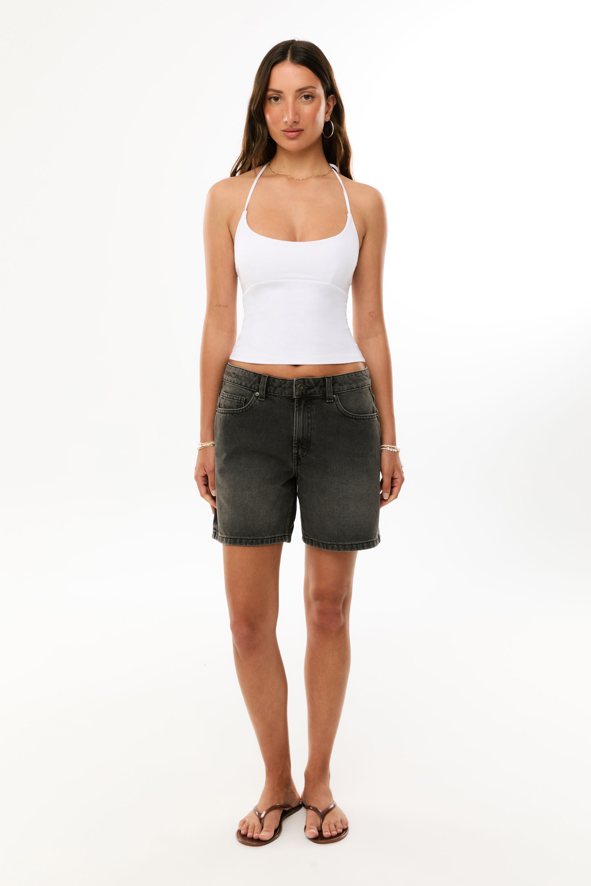 Bermuda Denim Short marble grey
