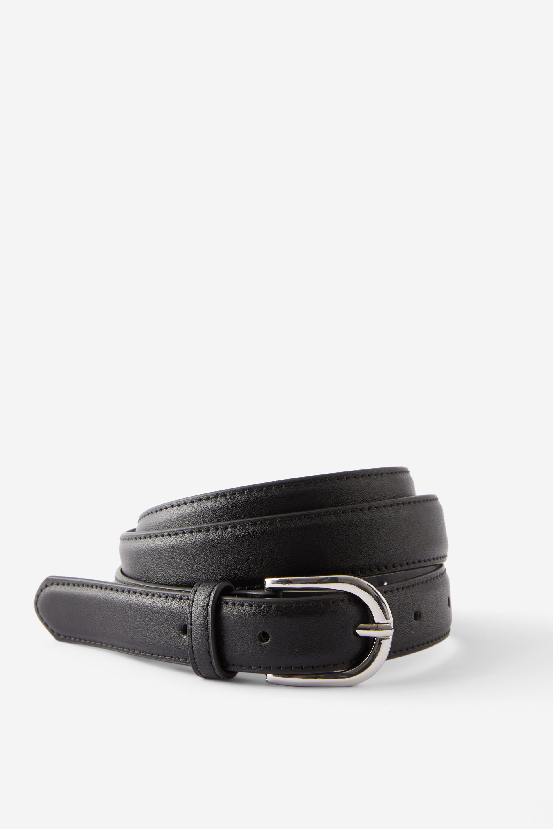 Classic Round Buckle Belt black/silver