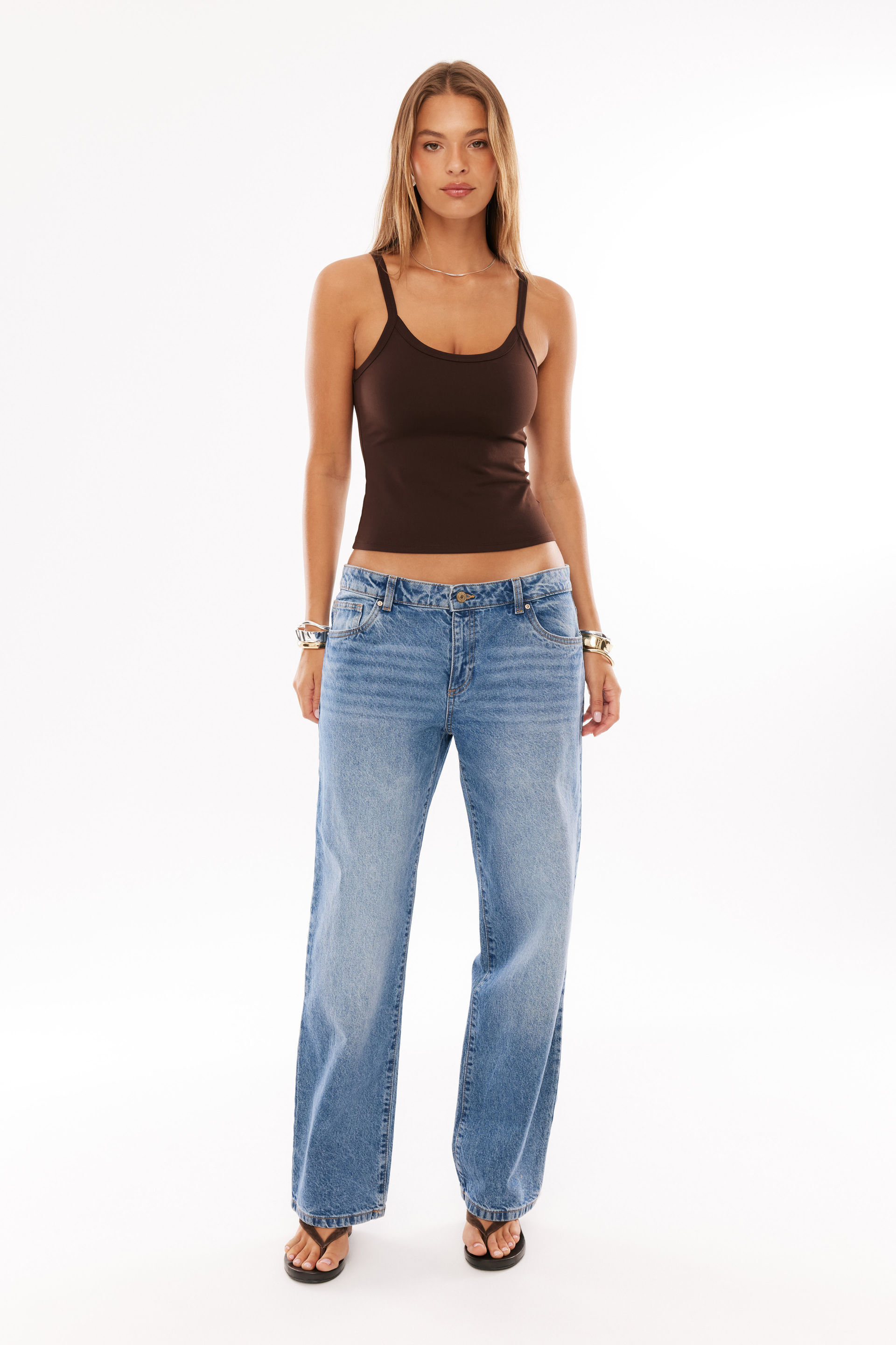 Low Rise Straight Jean astro blue