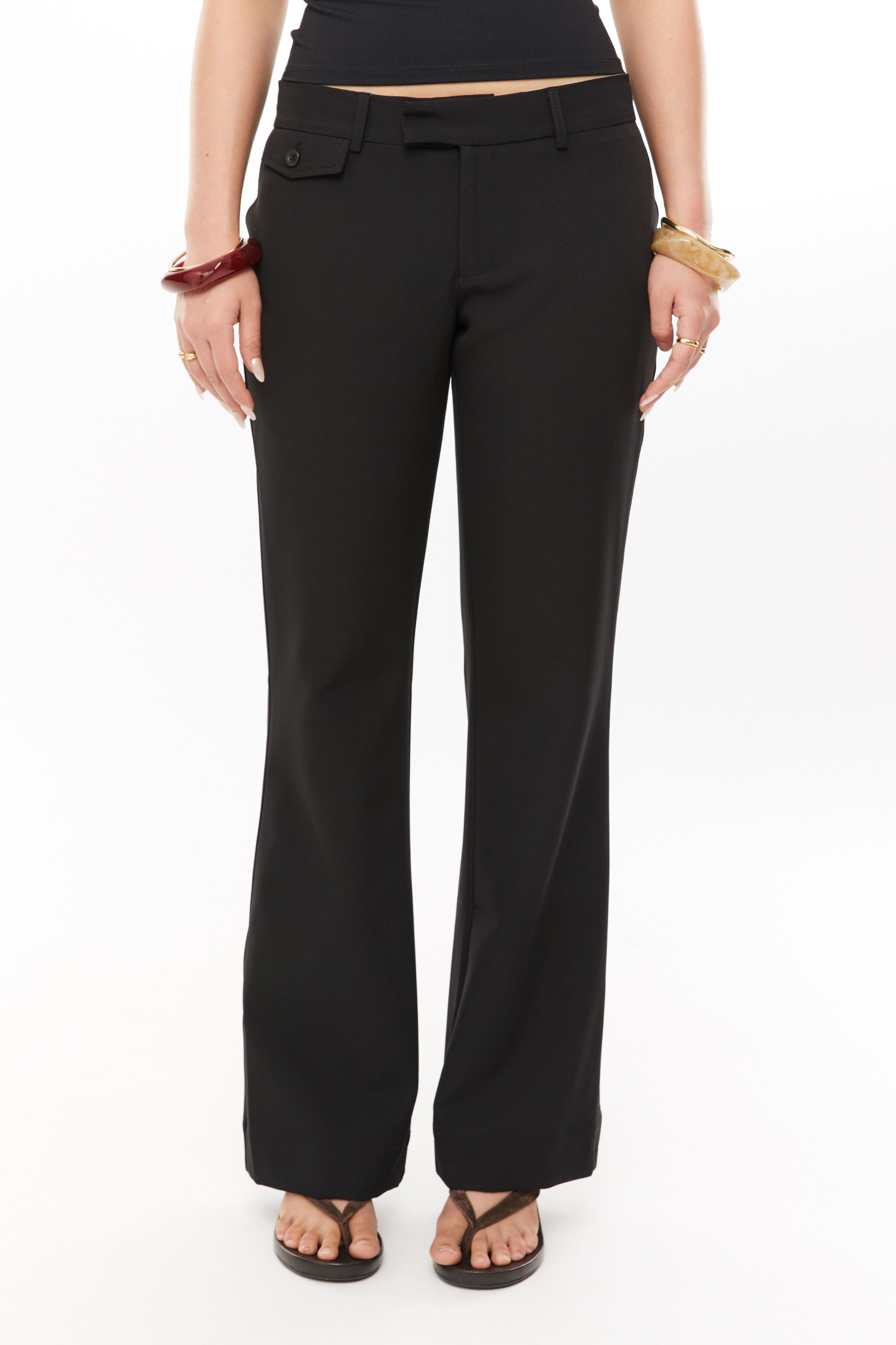 Alison Tailored Bootleg Pant black