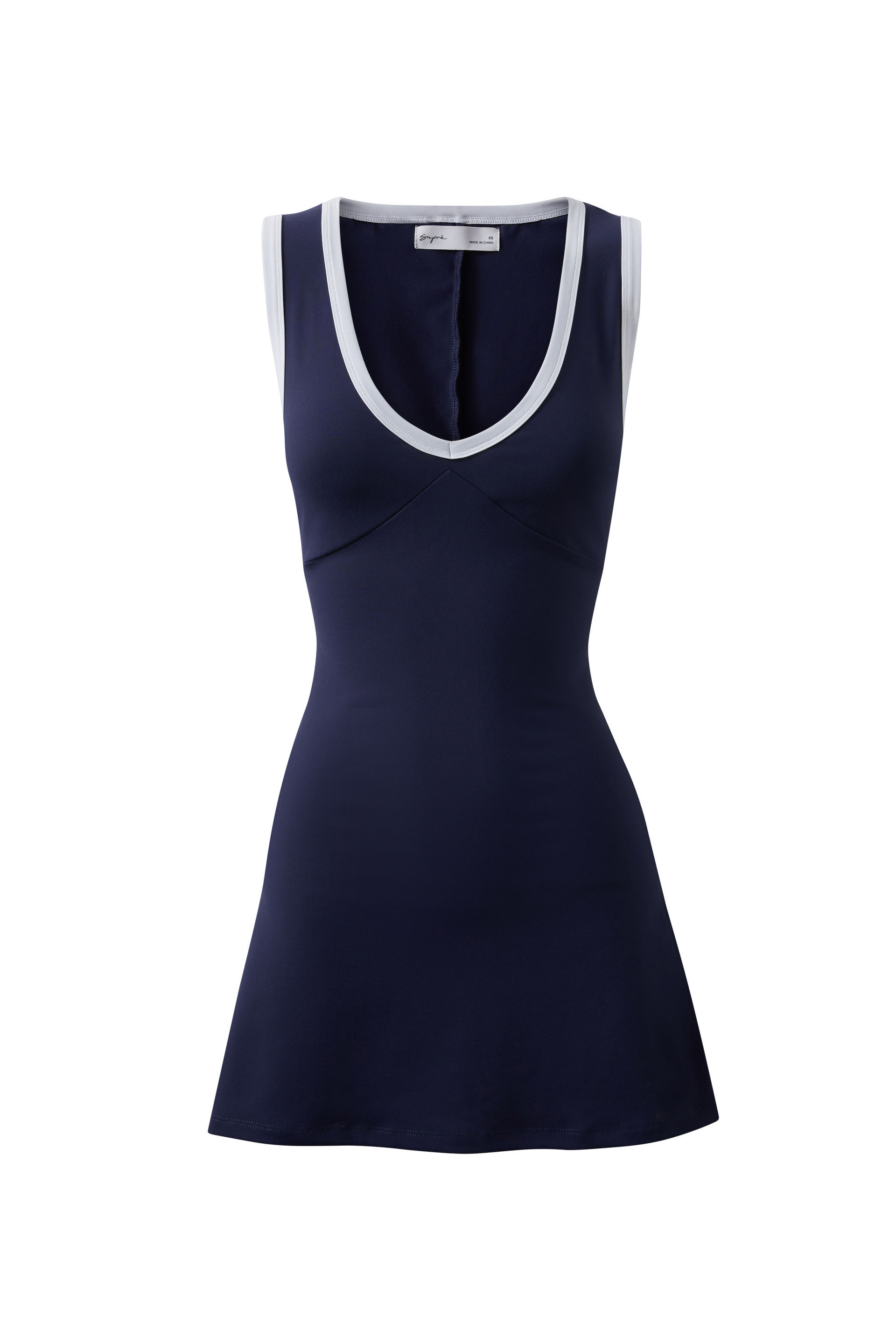 Olive V Neck Mini Dress all star navy/white 6 Olive V Neck Mini Dress all star navy/white