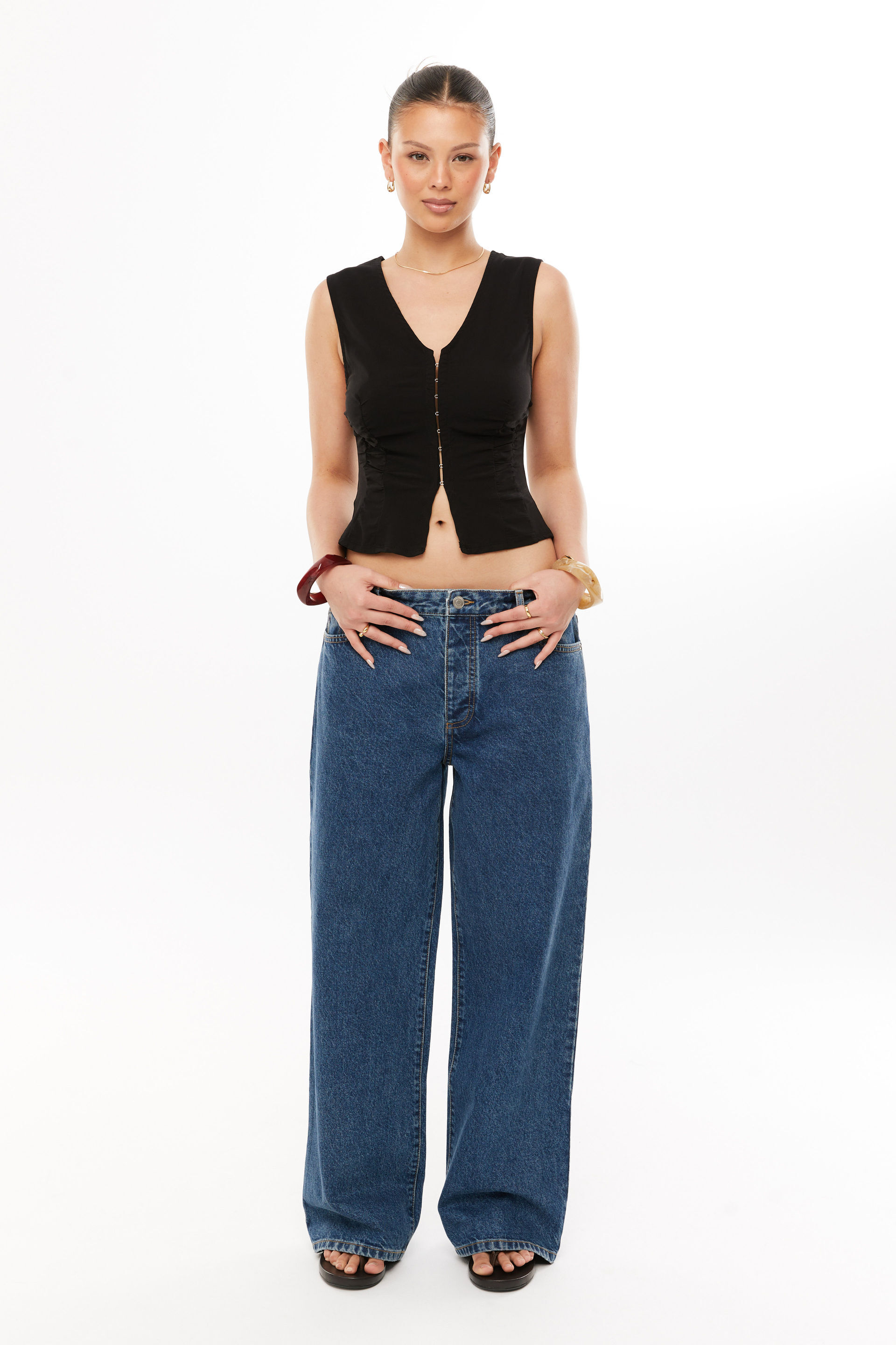 Alba Ruched Top black