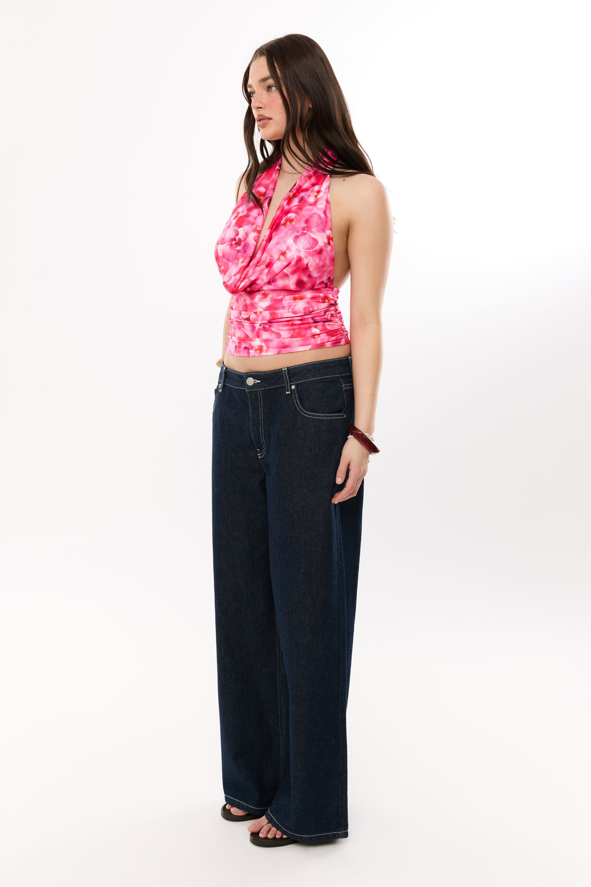 Cassia Cowl Top lola floral pink 5 Cassia Cowl Top lola floral pink
