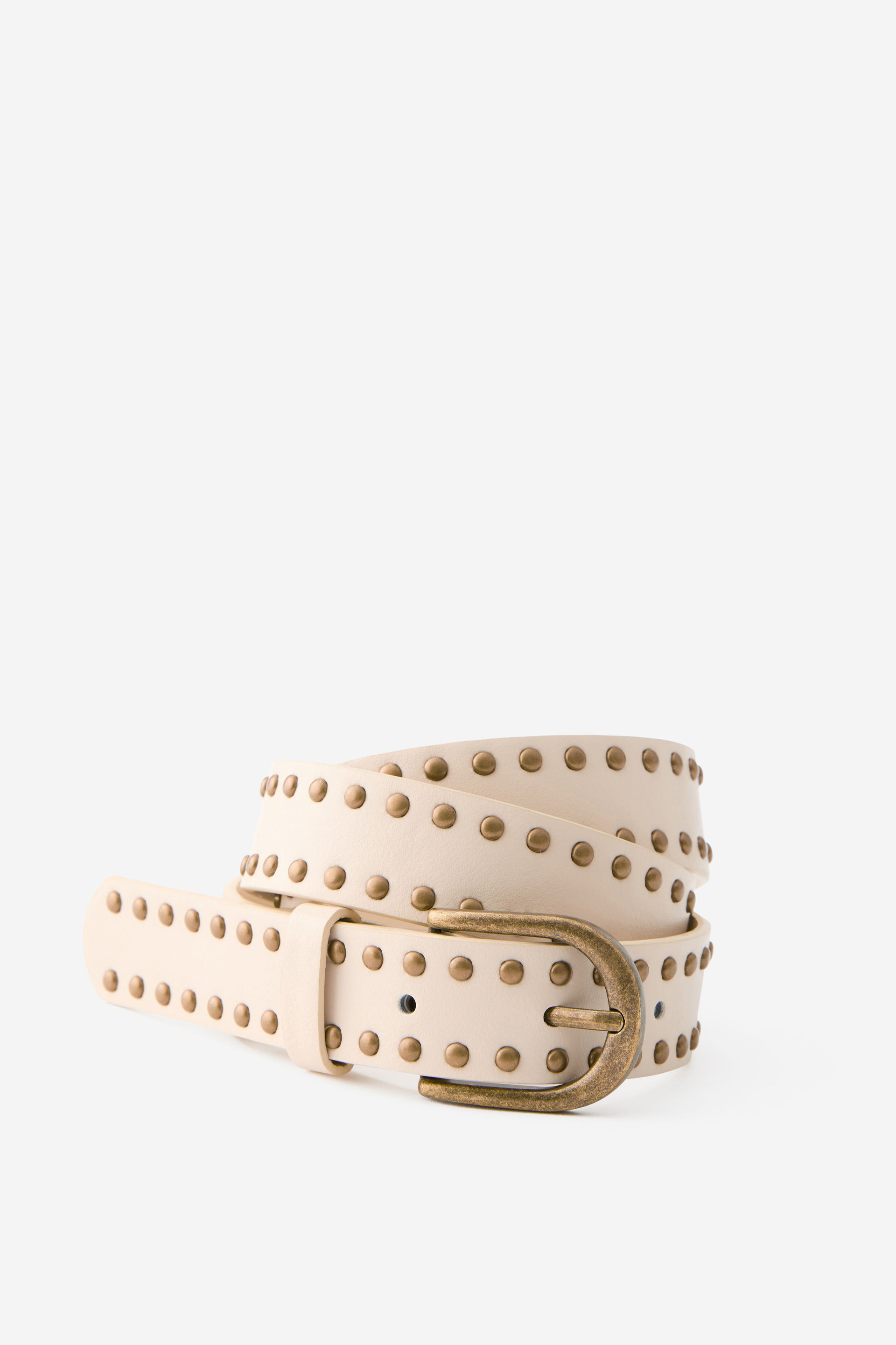 Kyra Stud Belt cream/brushed gold
