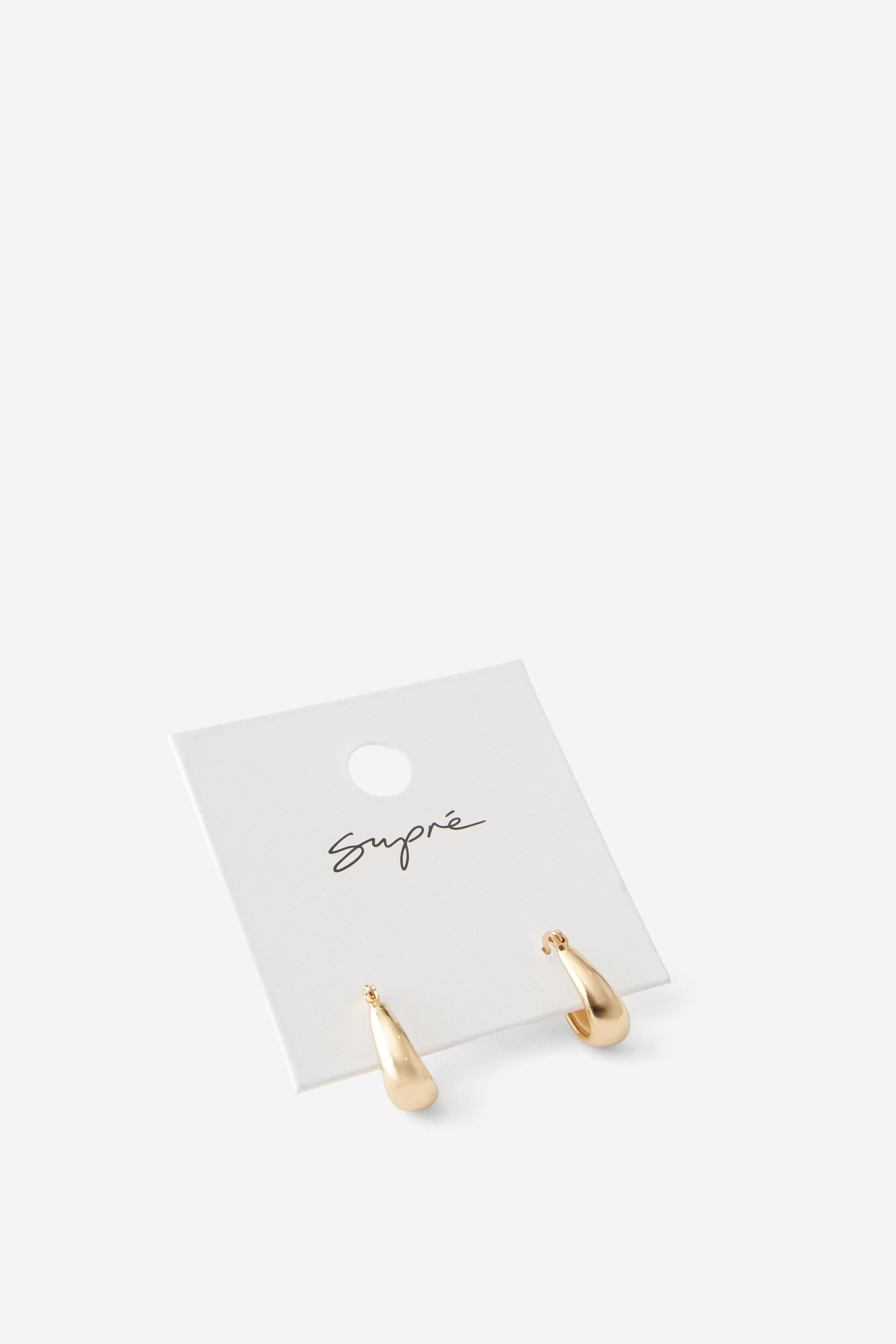 Earring Single Pack gold/tapered hoop