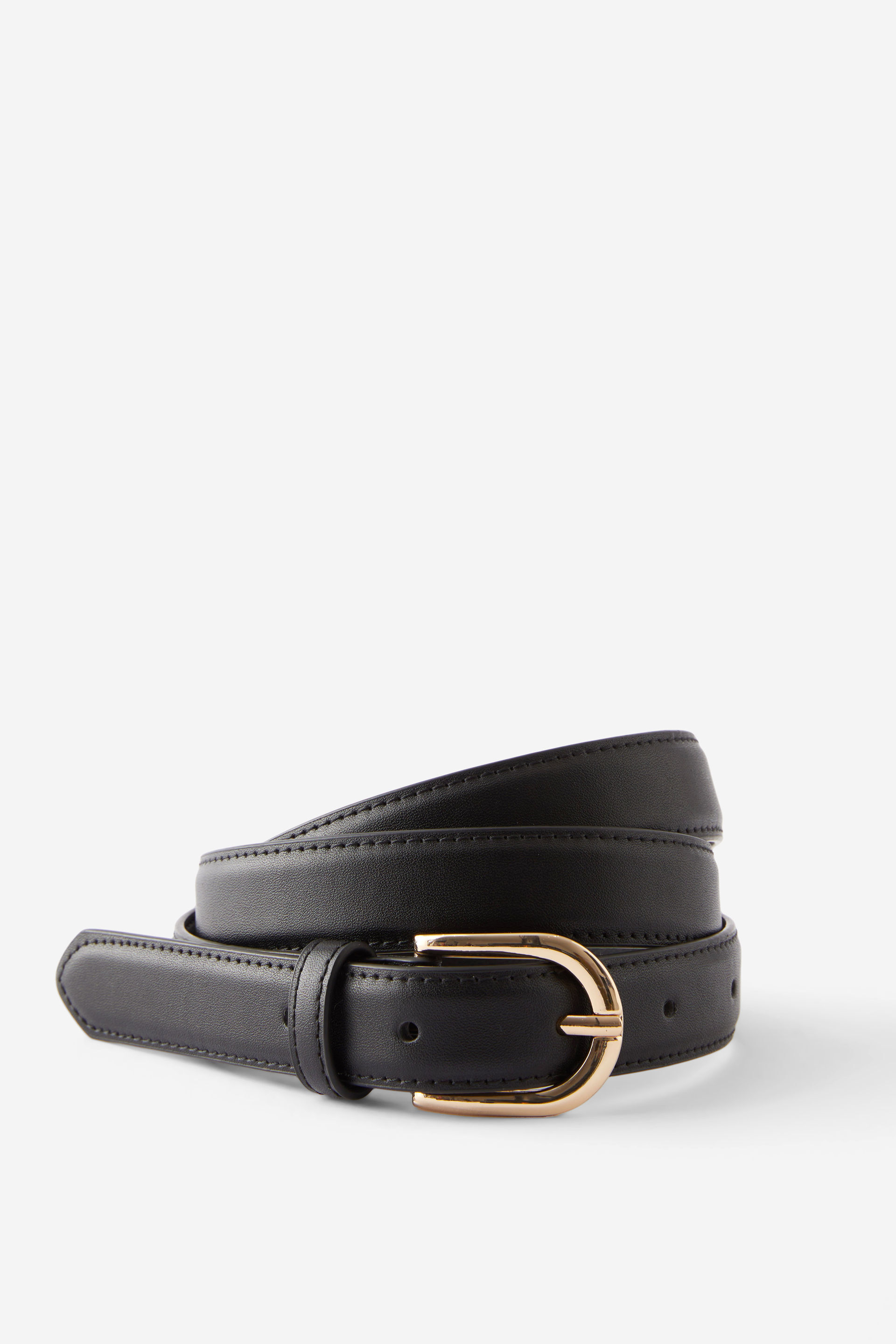 Classic Round Buckle Belt black/gold