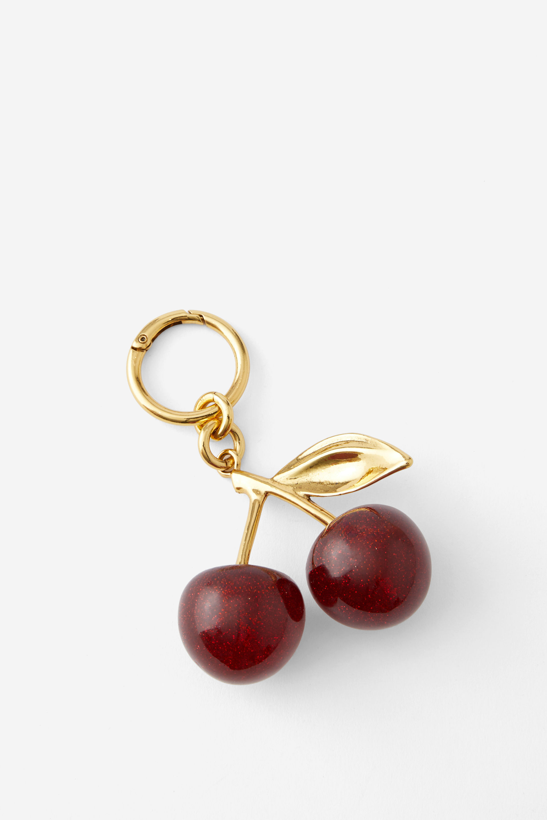 Bag Charm gold/cherry