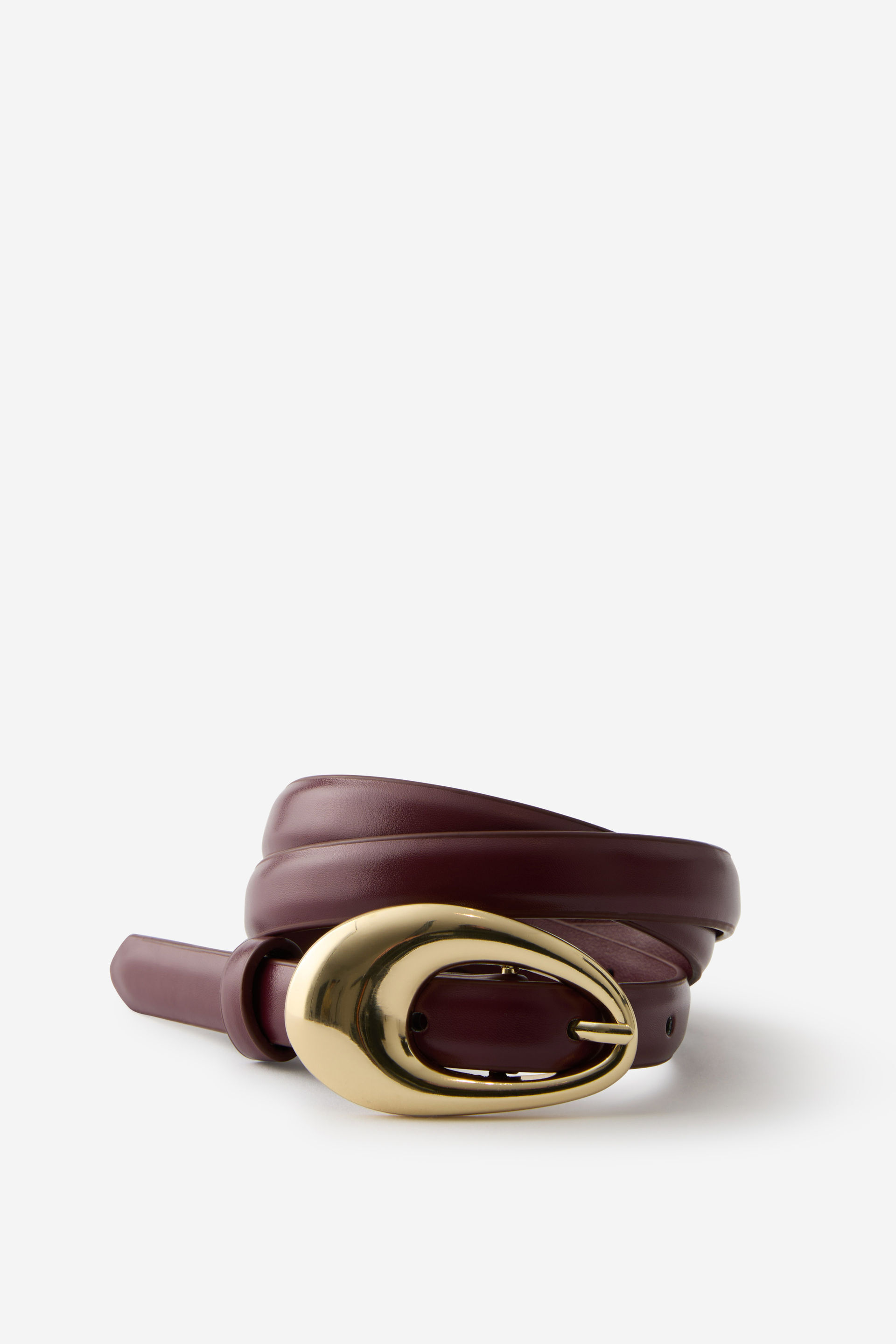 Lala Thin Freeform Belt cherry/gold