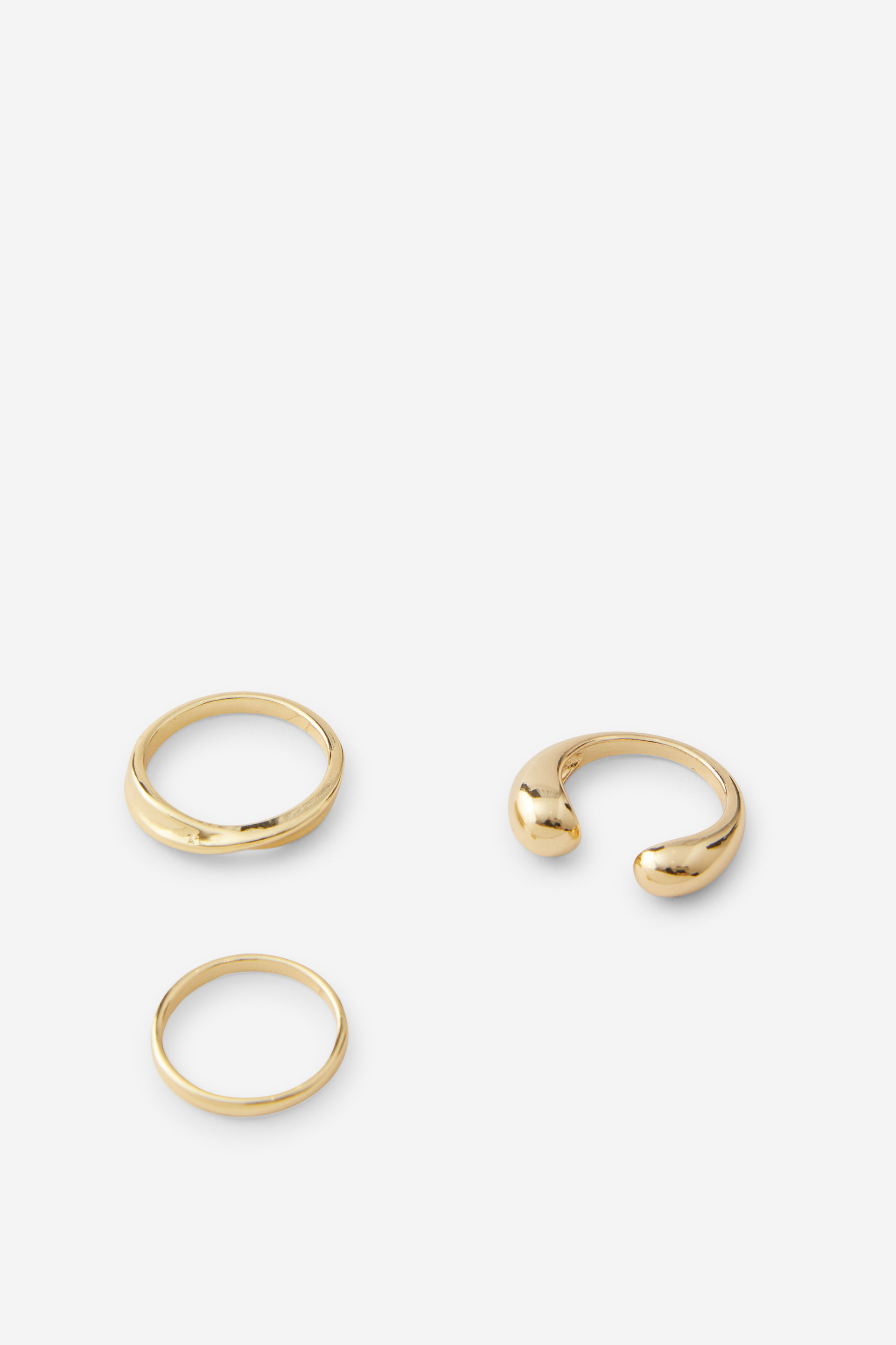 Plated Ring Pack gold plated/misshapen