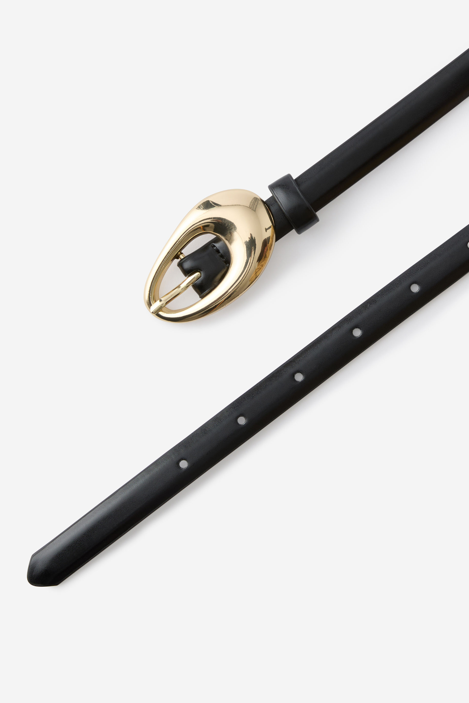 Lala Thin Freeform Belt black/gold