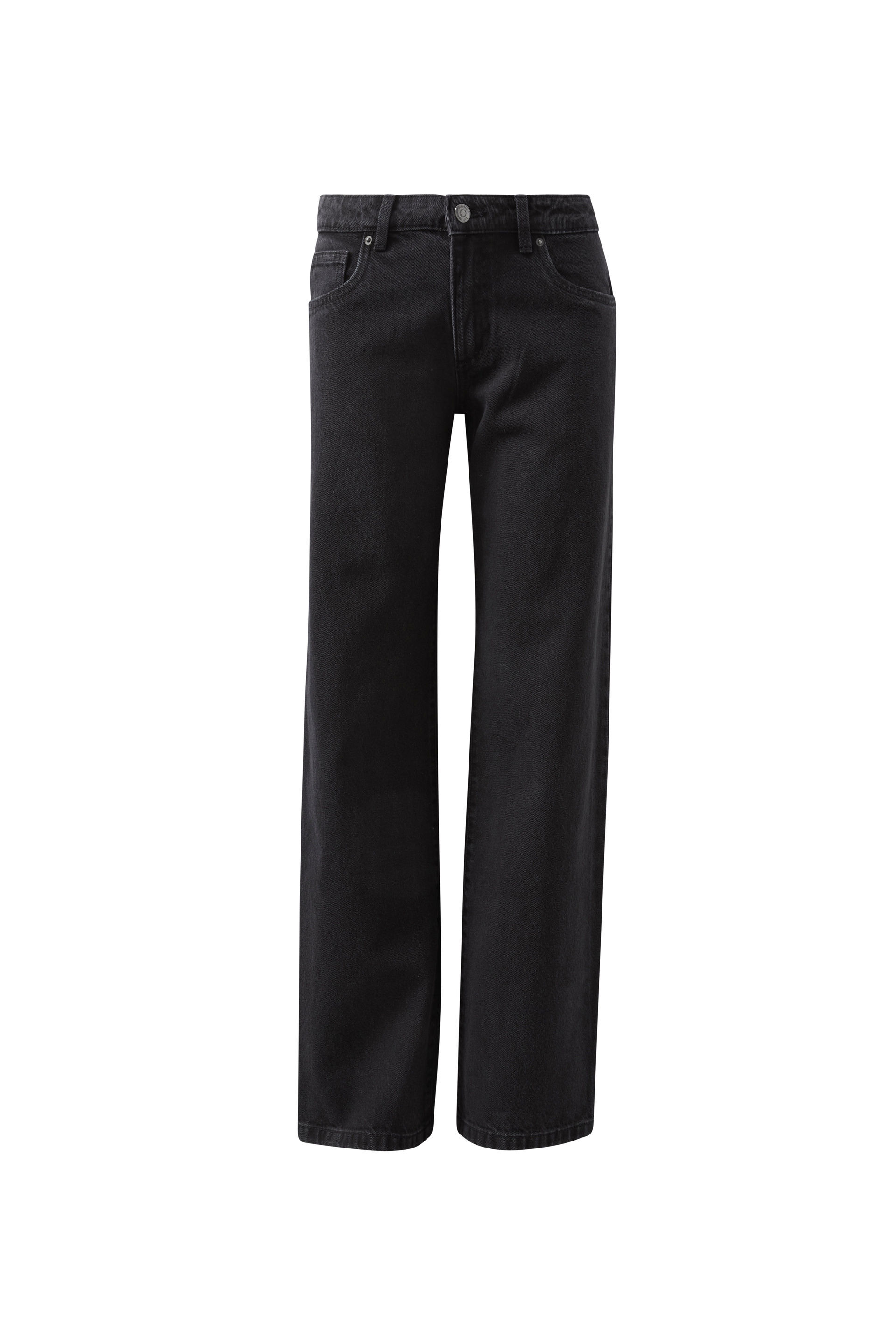 Low Rise Straight Jean midnight black