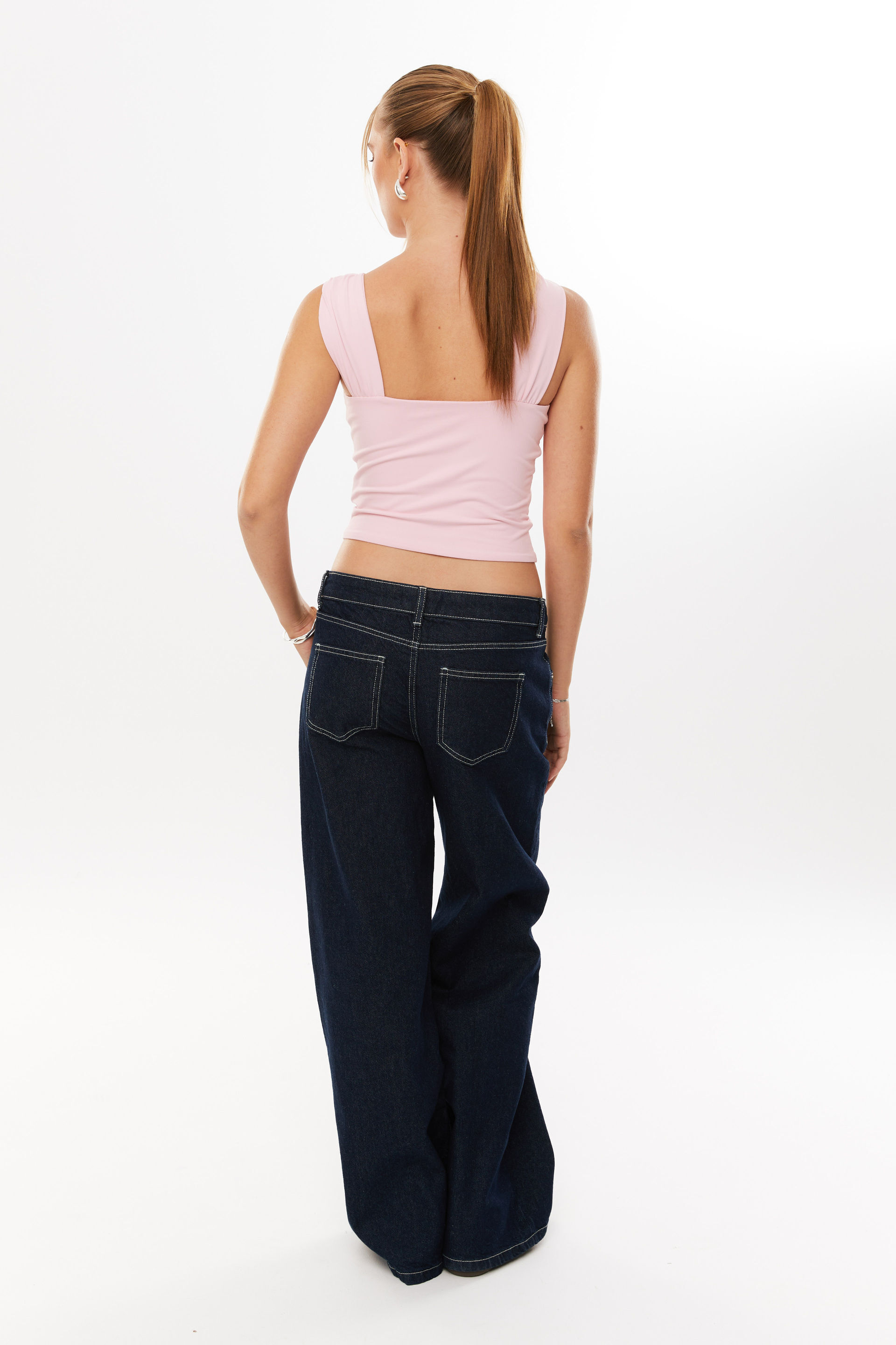 Super Smooth Britney Halter Top rosette pink 5 Super Smooth Britney Halter Top rosette pink