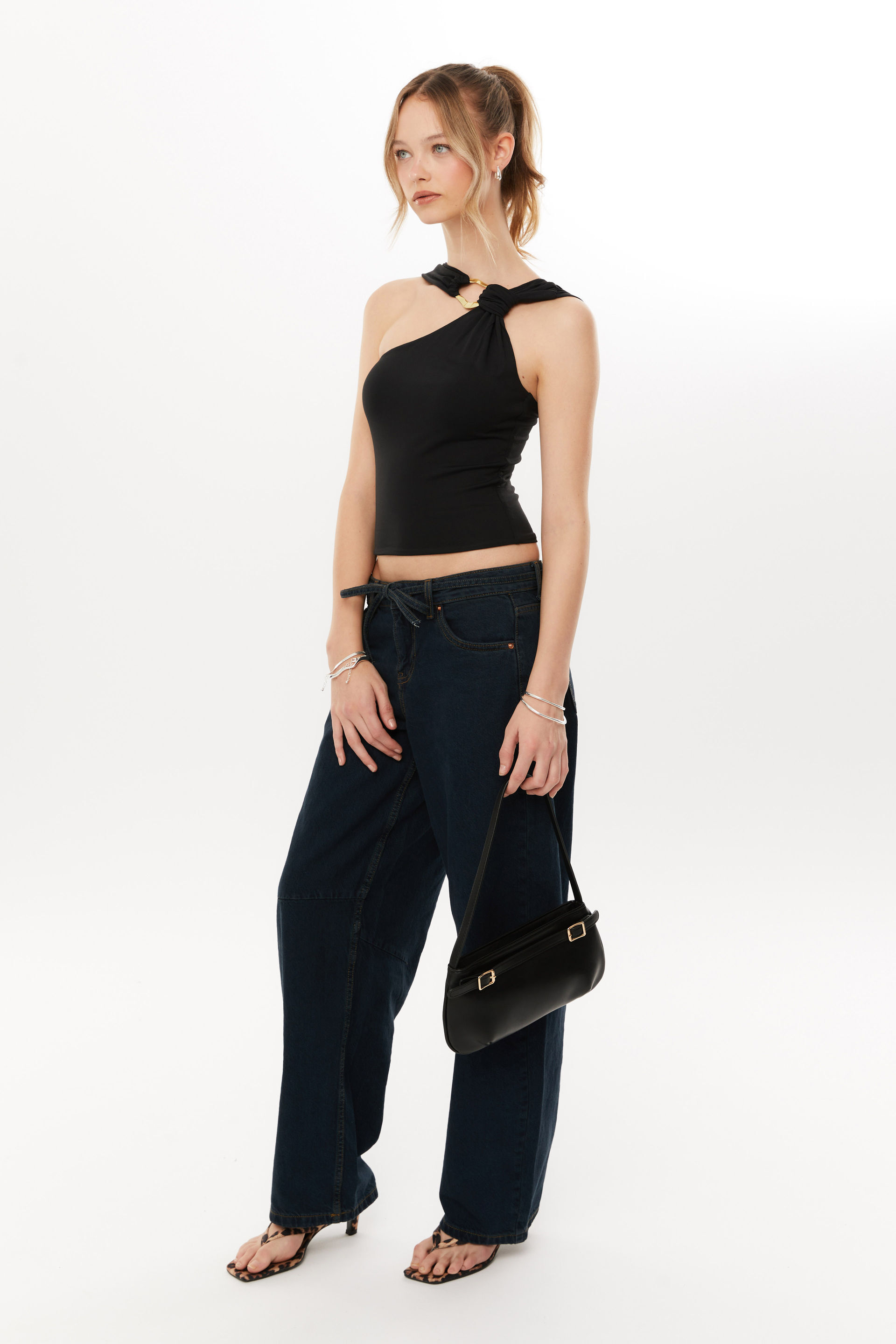 Super Smooth Britney Halter Top black