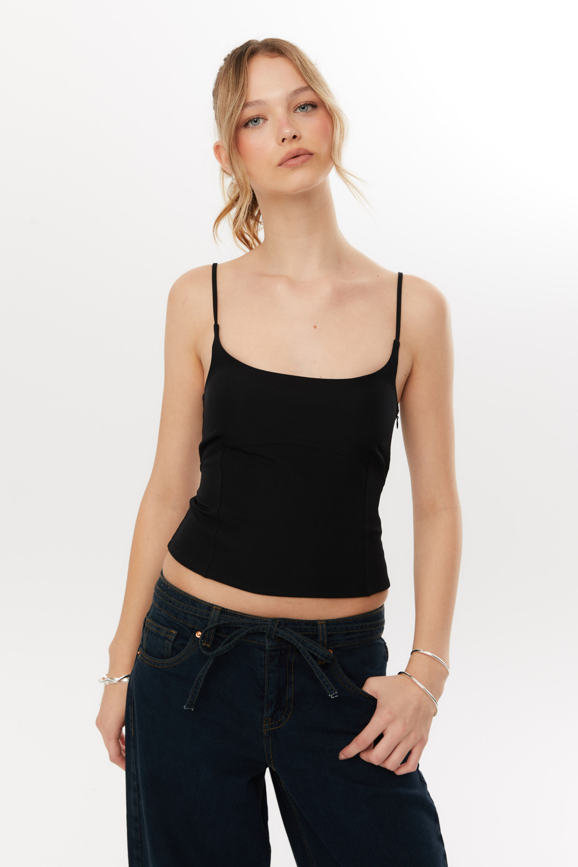 India Corset Top black