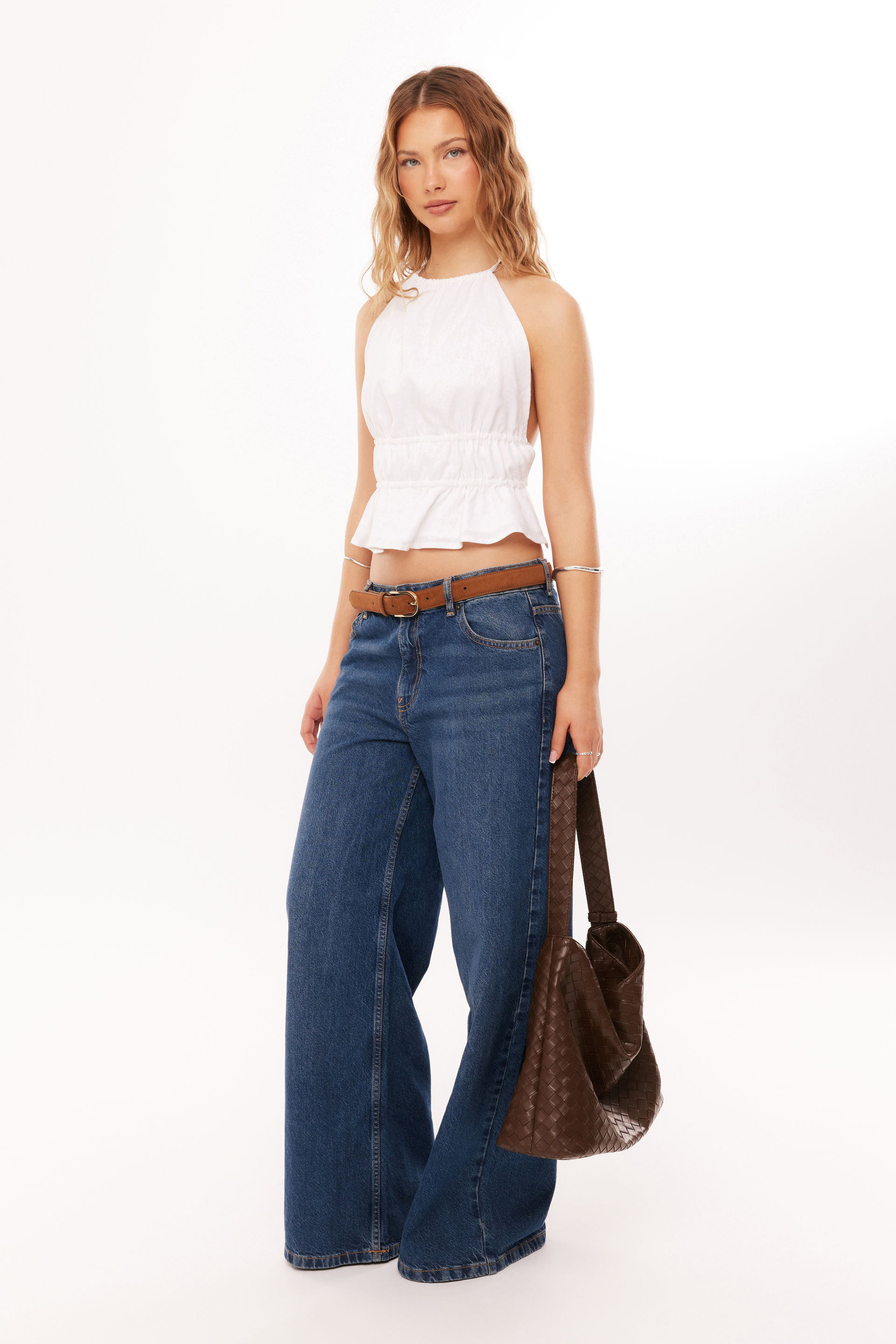 Finley Halter Top summer white