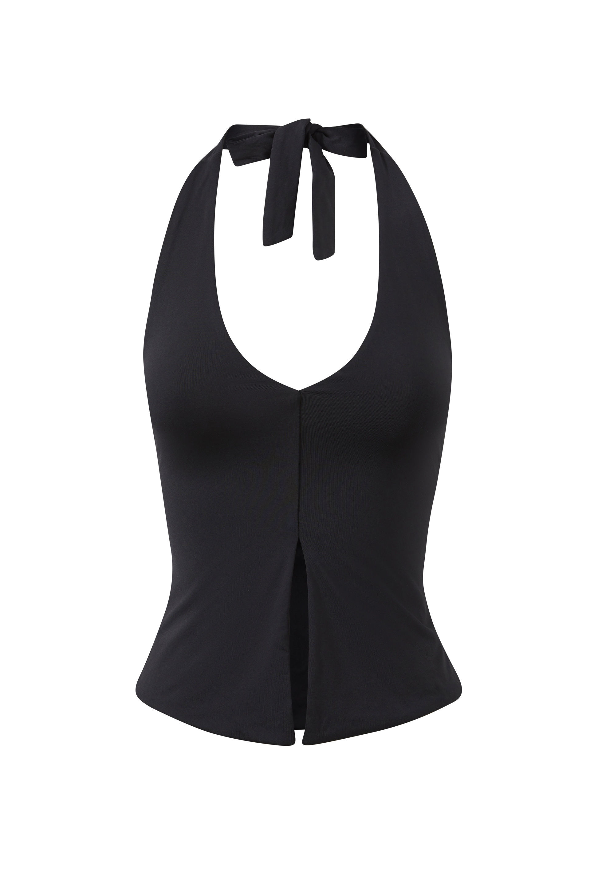 Adele Fitted Halter Top black 6 Adele Fitted Halter Top black
