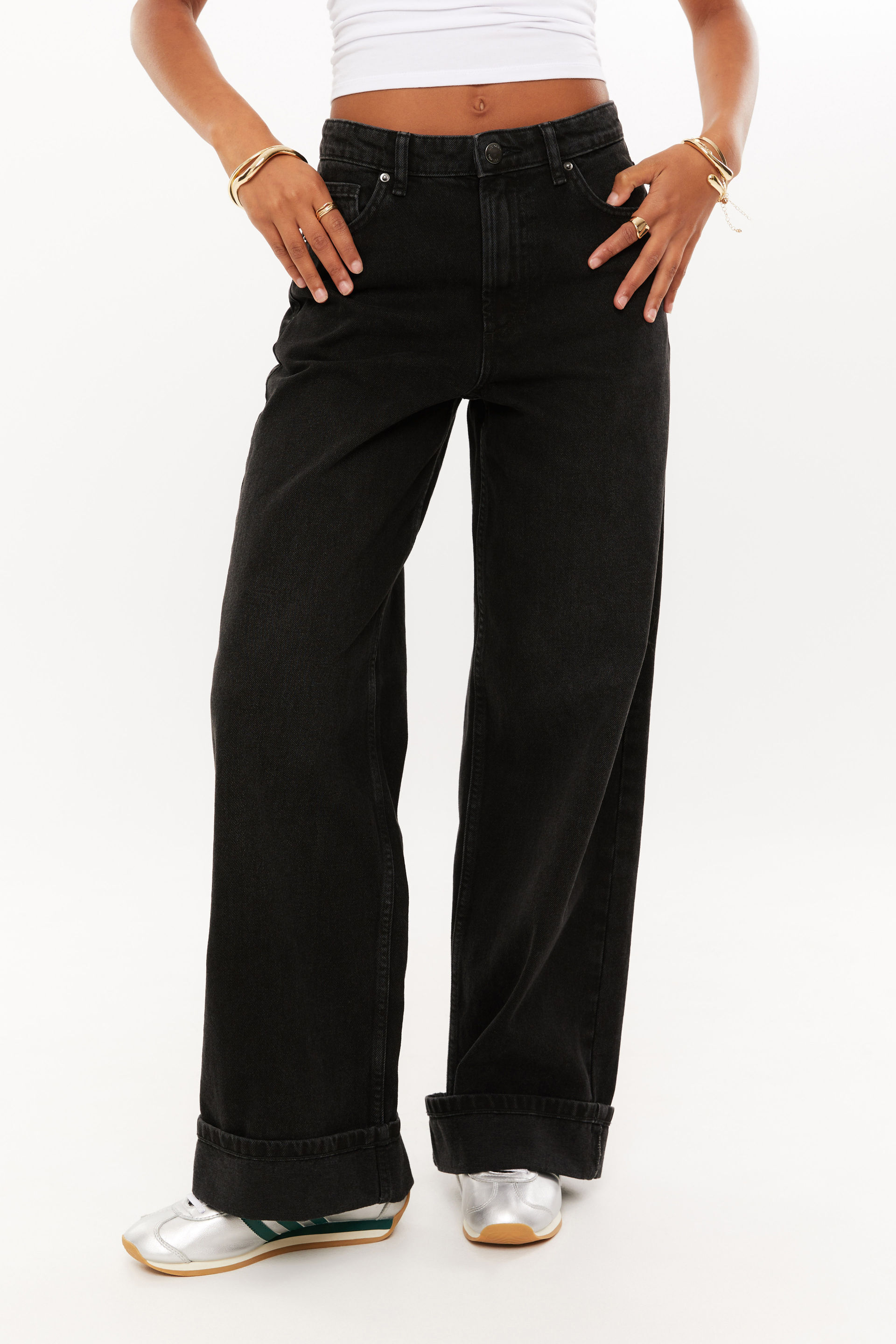 High Rise Wide Jean midnight black 2 High Rise Wide Jean midnight black