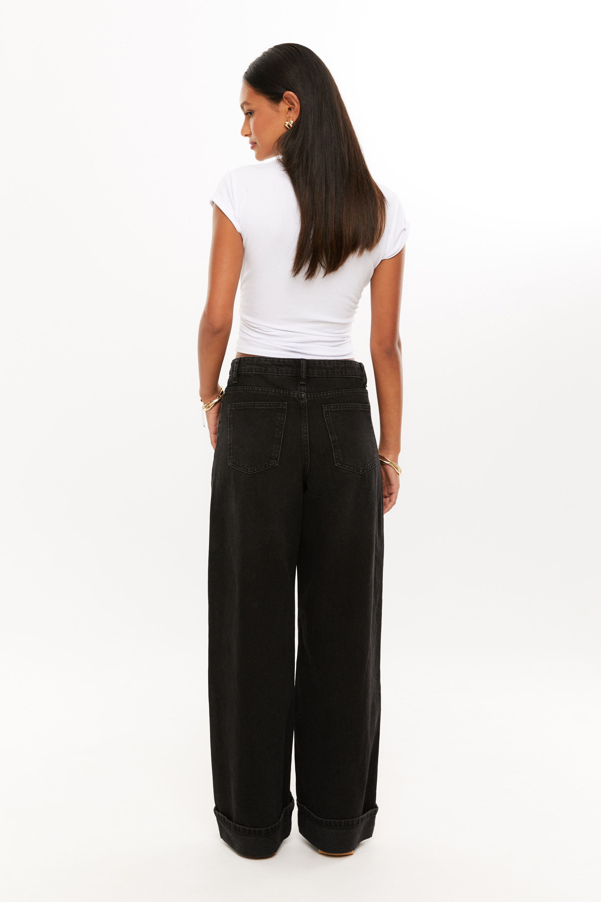 High Rise Wide Jean midnight black 3 High Rise Wide Jean midnight black