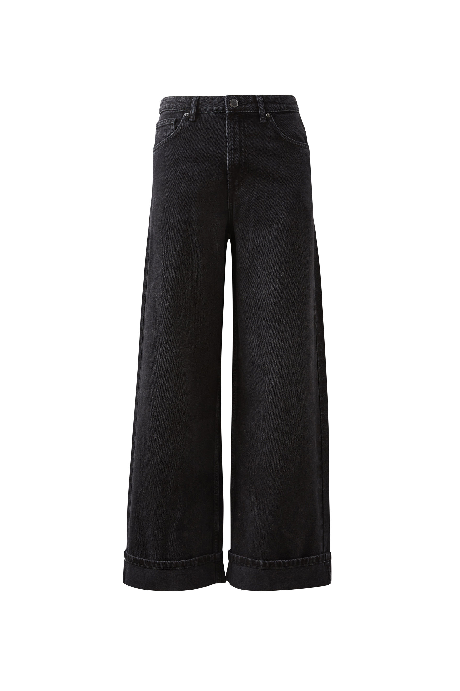 High Rise Wide Jean midnight black 6 High Rise Wide Jean midnight black