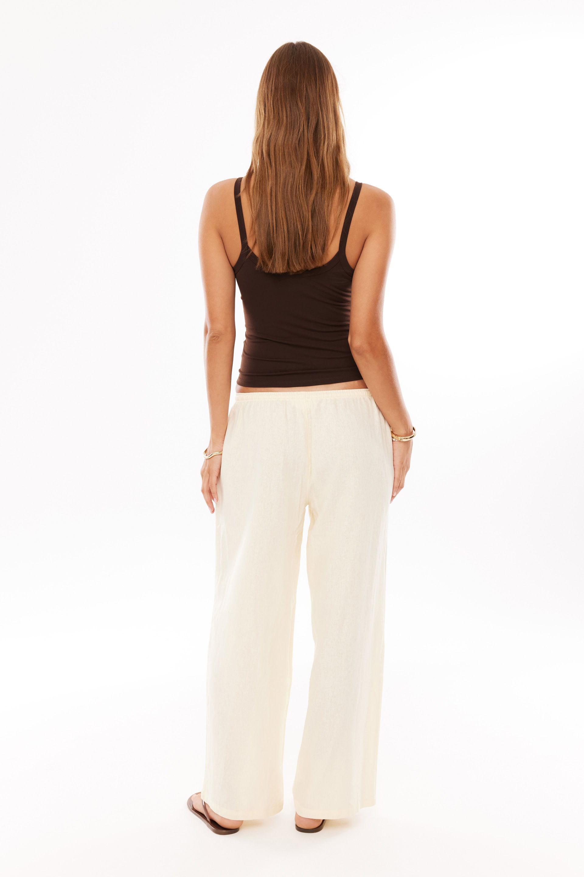 Henley Relaxed Linen Pant yellow dream