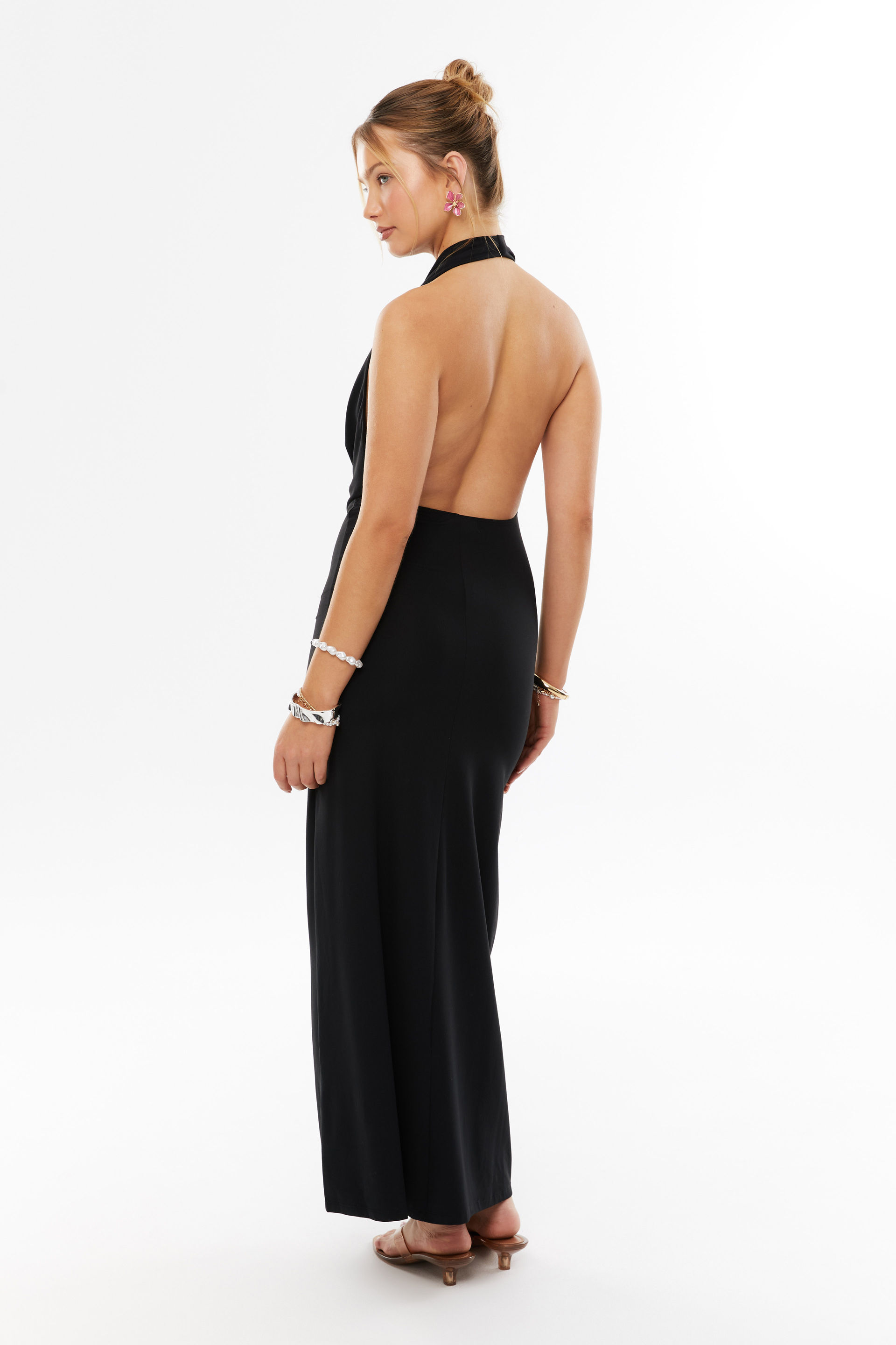 Karina Super Smooth Cowl Maxi Dress black