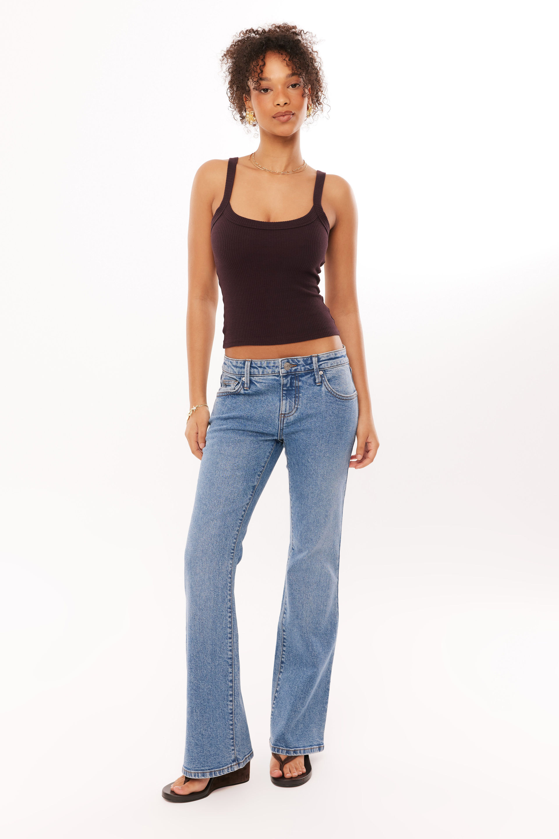 Low Stretch Bootleg Jean sicily blue