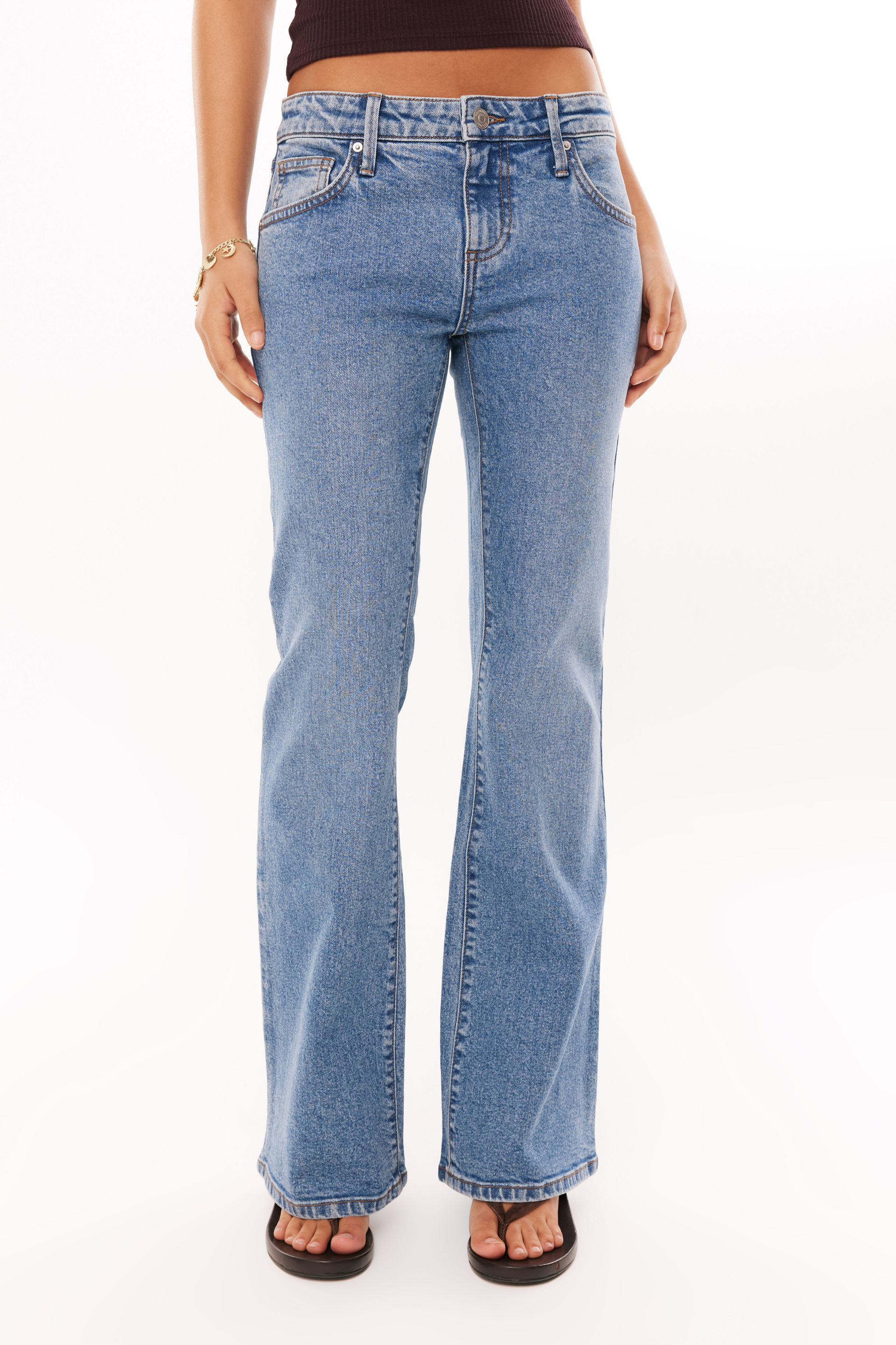 Low Stretch Bootleg Jean sicily blue