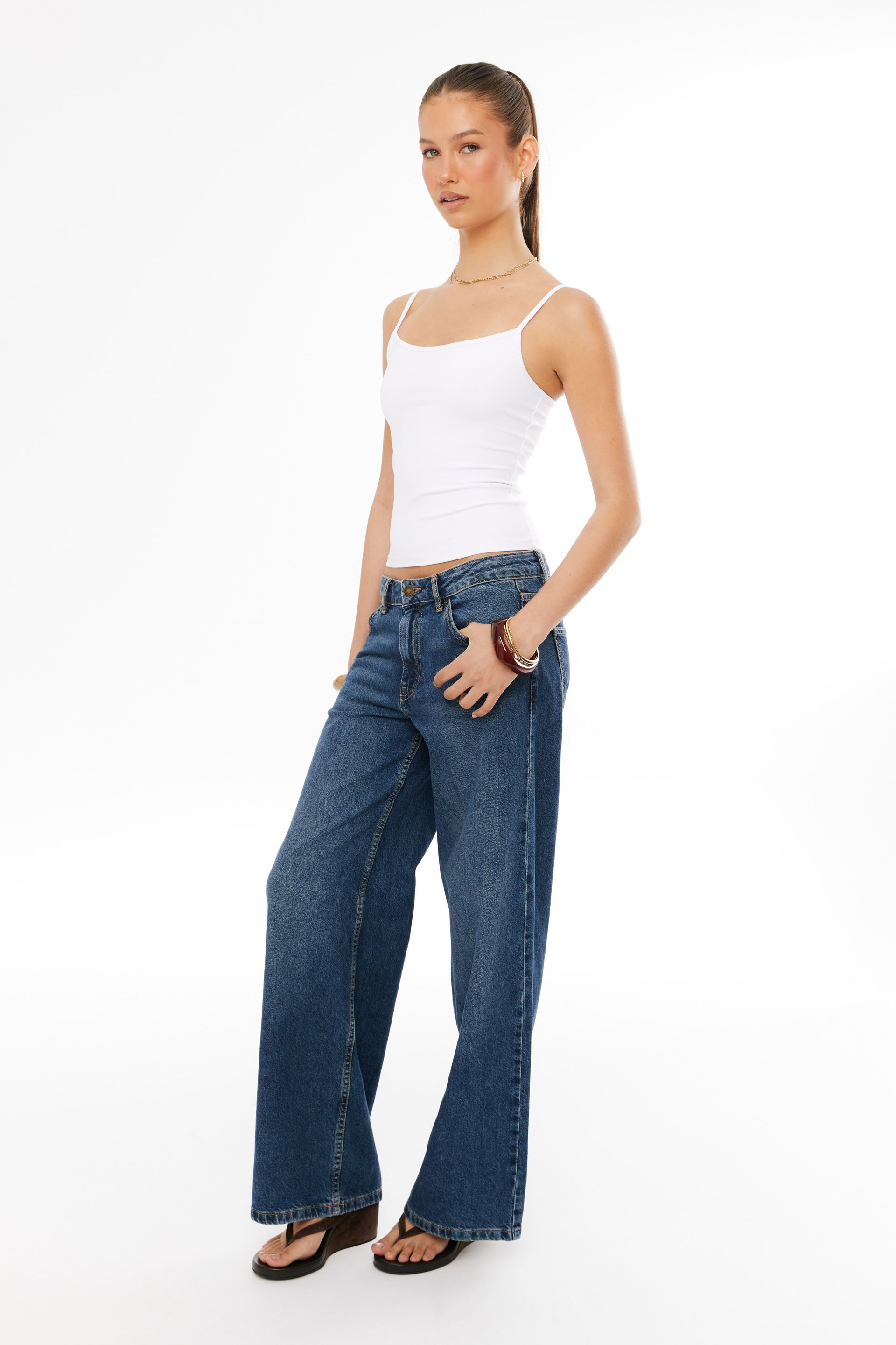 Low Rise Baggy Jean indiana blue